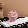 Rose Flower Embossed Resin Jar Molds Candle Cup Silicone Mould with Lid for Making Candle Container Holiday Decoration