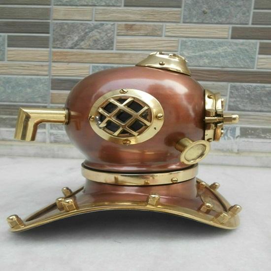 Pure Brass Copper Mark V Small Diving Helmet