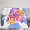 J-Jaxs Cartoon Anime Blanket Plush Throw Blanket Bedroom Sofa Decoration Soft Warm Bedspreads