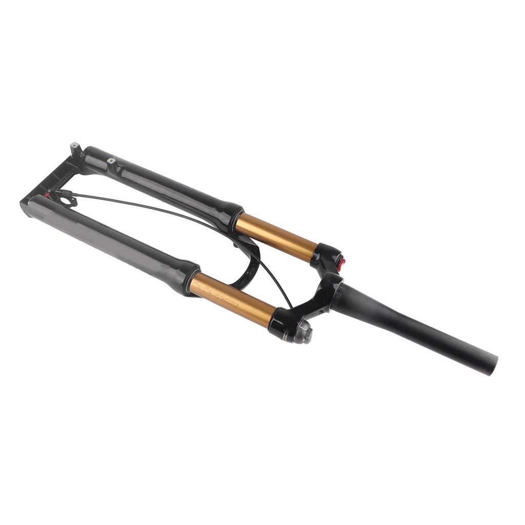 Přední vidlice Mountain 26" s tlumičem nárazů, zúžená trubka, dálkové uzamčení, zlatá