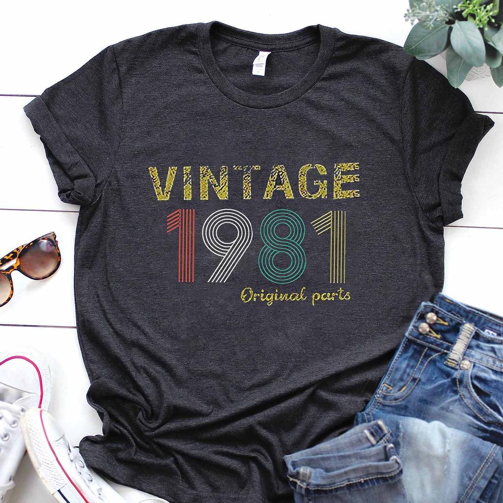 50-års jubileumsgave T-skjorte for kvinner Vintage 1971 Parts Tee Søt Tee