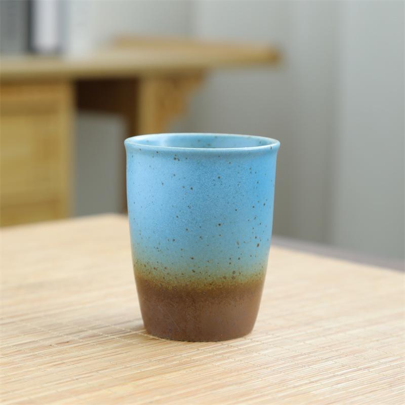 Retro Ceramic Teacup Kiln Change Small Cup Kung Fu Tea Bowl Coffee Cup Coarse Pottery Kiln Change Master Cup