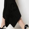 Y-3 Logo Irregular Reflective Knitted Skirt Women skirts Black GT5282