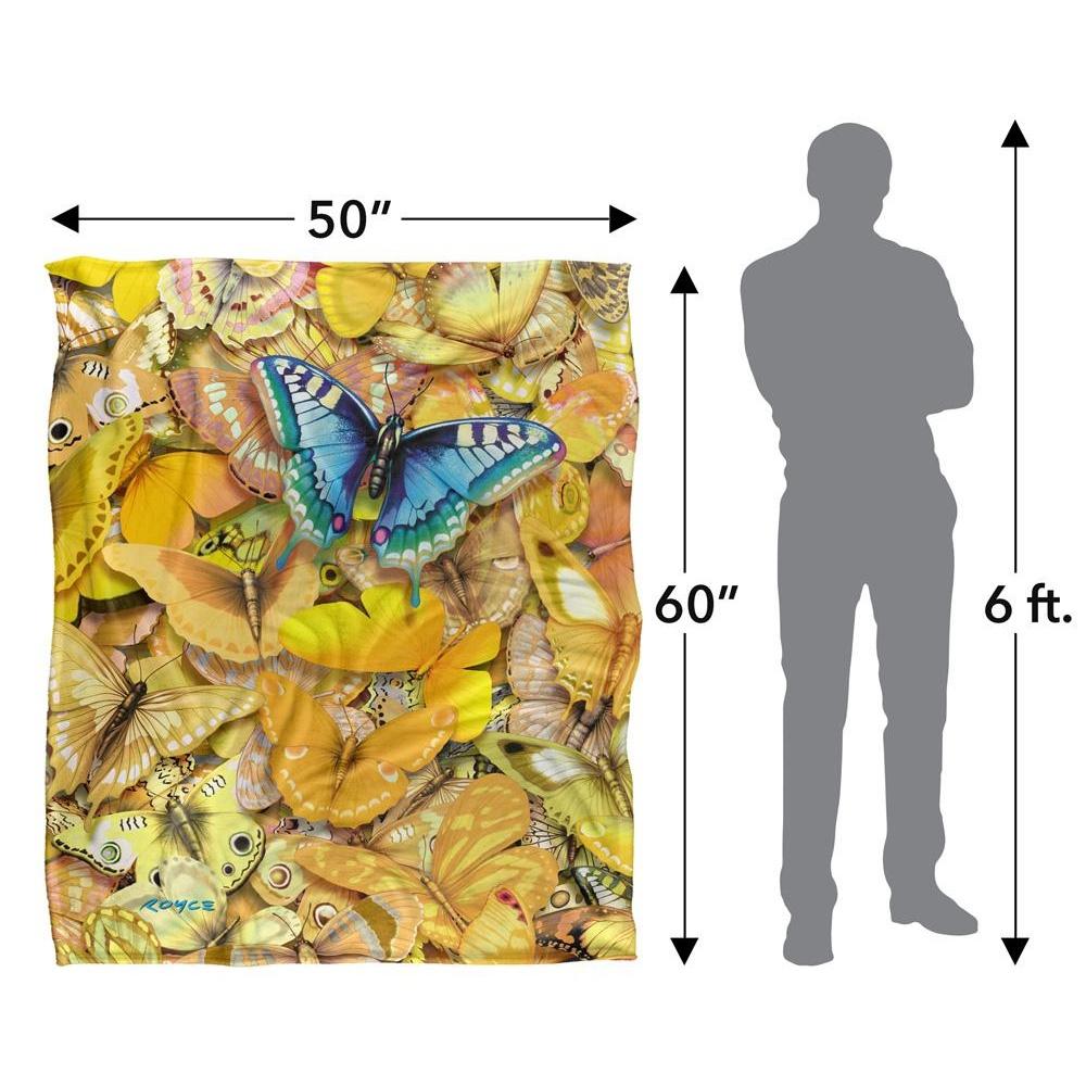 Royce McClure Be Unique Silky Butterflies Supersoft Blanket