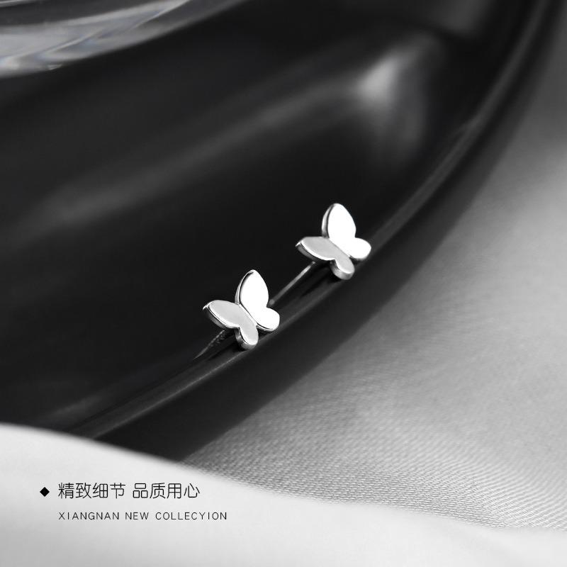 

925 Sterling Silver Butterfly Earrings New Trendy Earrings Summer Ear Bone Earrings Women s Accessories 1Pcs срібний