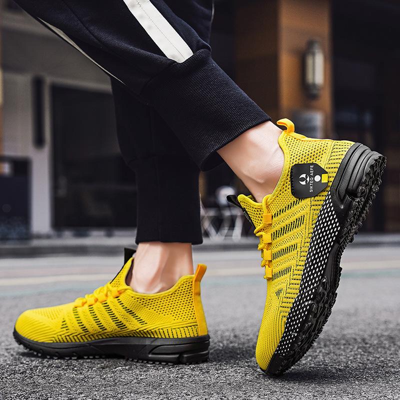 New Men's Shoes Large Size Sports Ultra-light Soft Sole Fashion Sports Students Casual Shoes Net Men's Shoes