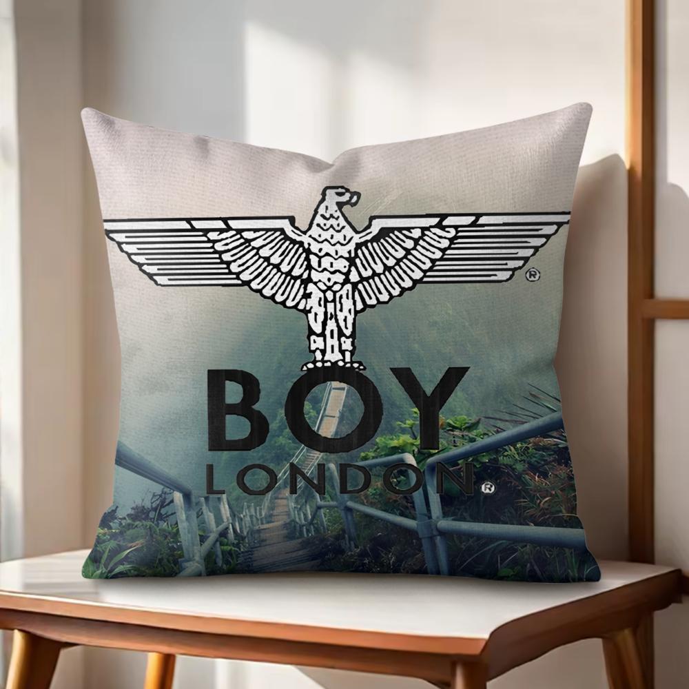 Brand BBOYS LONDON Cushion Cover Natural Linen Organic Fabric DoubleSided Printing Couch Pillow Covers Home Decor