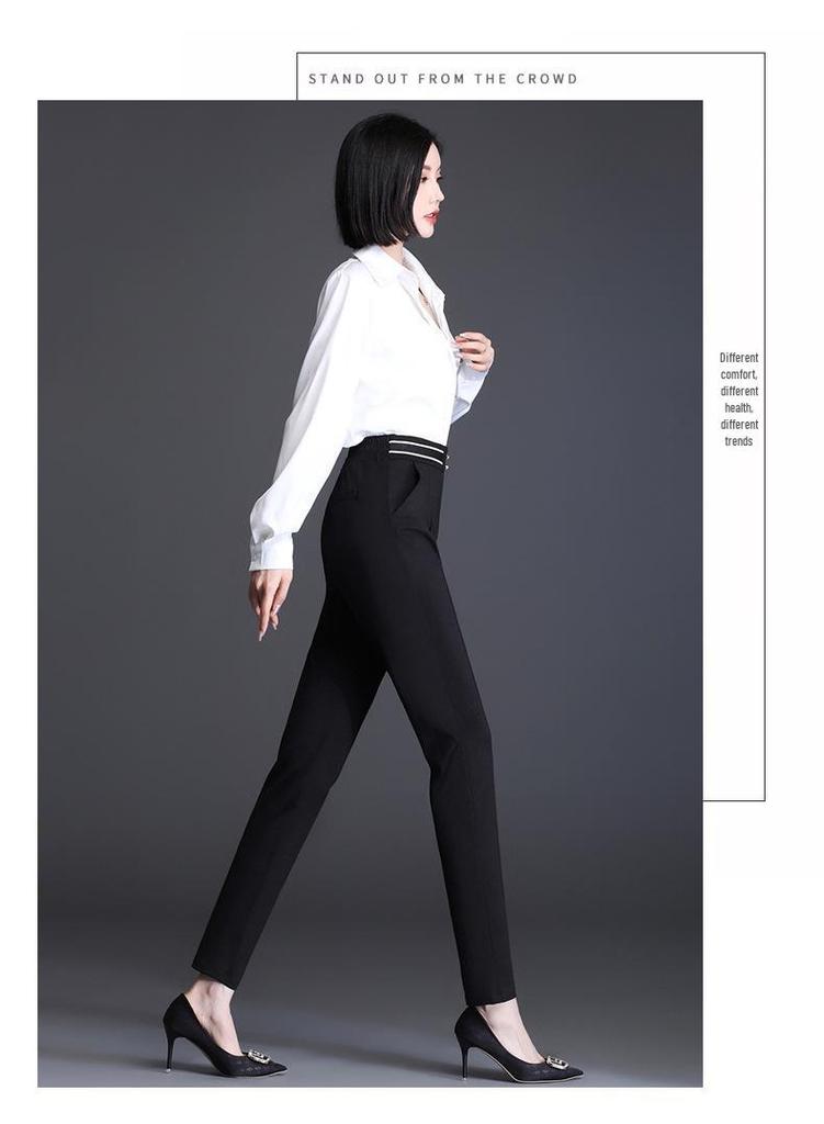 Women's Korean-Style Micro-Flare Elastic Trousers