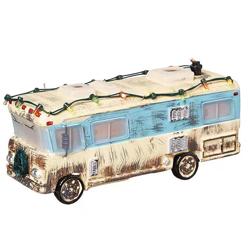 Christmas Village Ornament Christmas Vacation Village Snow Village For Holiday Decorations Griswold Style House Xmas Ornaments