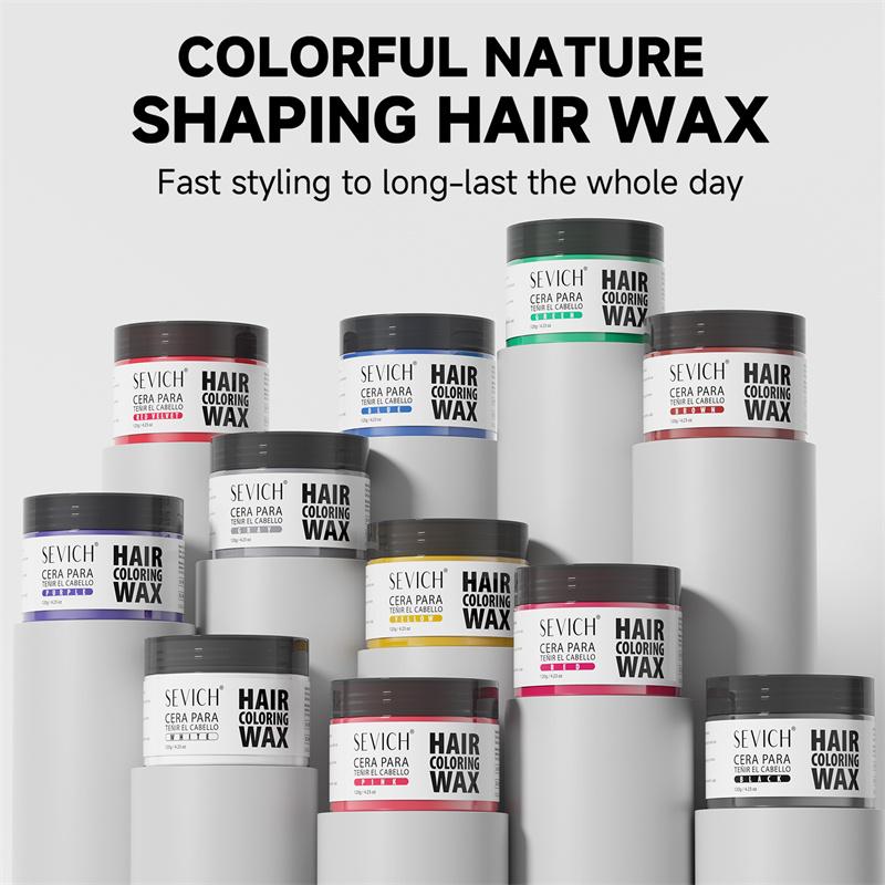 Sevich Long Lasting Hair Colour Wax Diy Hair Dye Mud Easy To Wash Temporary Hair Colour Cream Party Hair Mud Kids Hair Dye