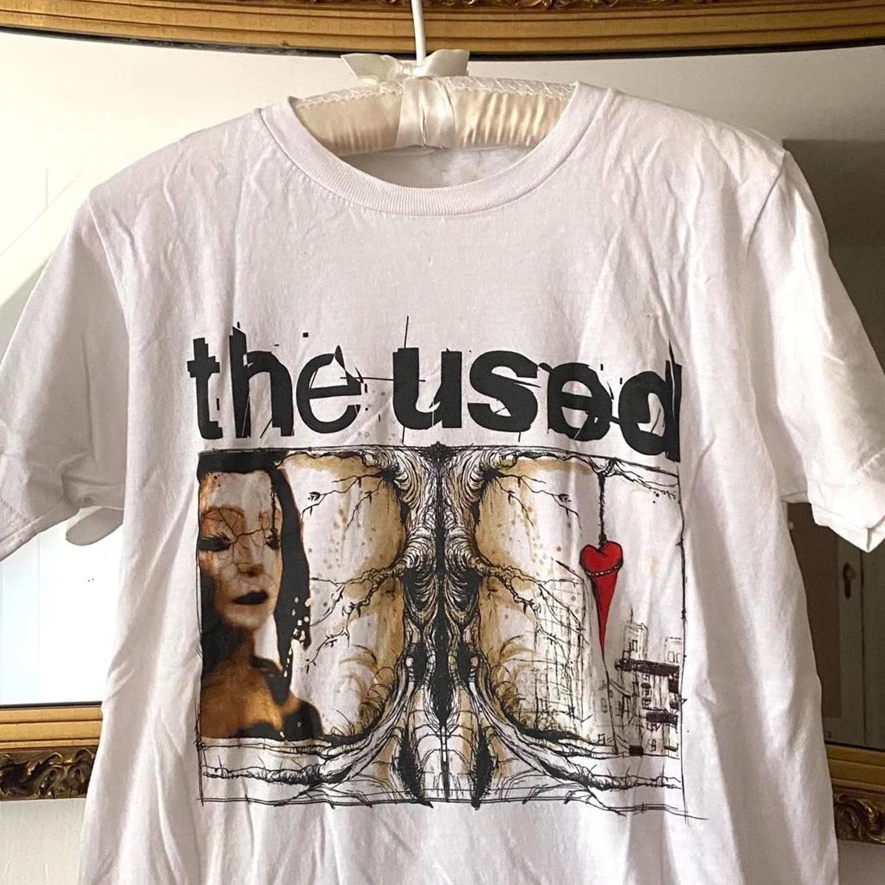 Men s and Women s T-shirts VTG The Used 15th Anniversary Tour Heavy Cotton White XS