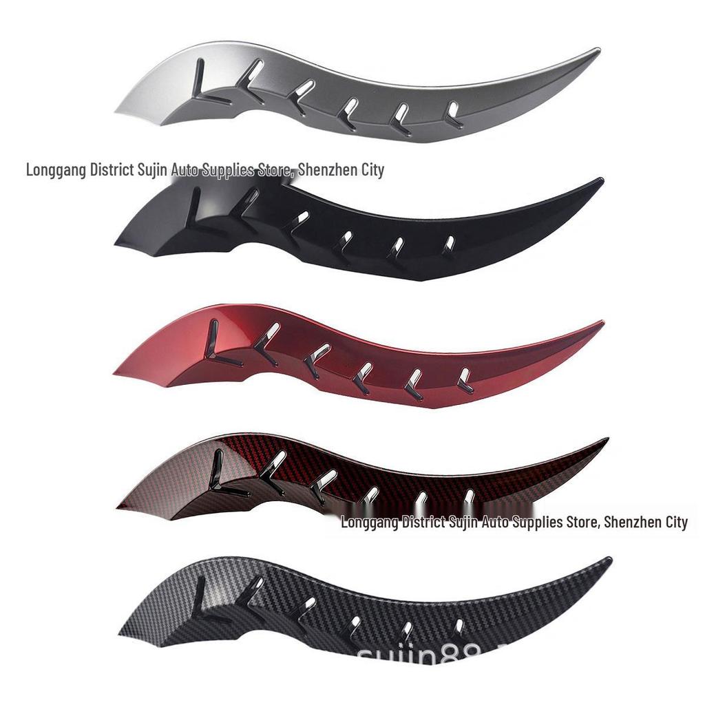 Carbon Fiber Dragon Horn Roof Ornament Spoiler Fin for Various Car Models