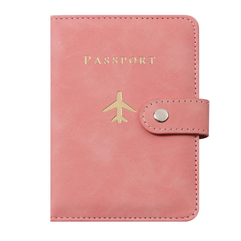 Leren Paspoorthouder Hoesjes Waterdichte Reizen Creditcard Portemonnee Schattig Paspoort Boekje voor Vrouwen/Mannen Gesp Paspoort Cover