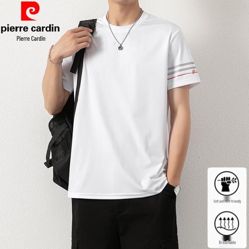 Pierre Cardin Men's Ice Silk Short Sleeve T-Shirt