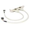 Front Panel Expansion 2 Ports USB 2.0 Plug and Play with Slot Plate Bracket Panel Cable Adapter