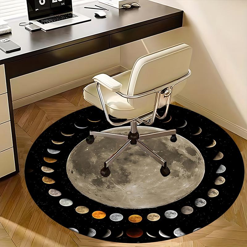 Full Moon Chair Mat: Home Decor, Office Carpet, Gift for Any Room, Perfect for Bedrooms & Living Rooms1118134a