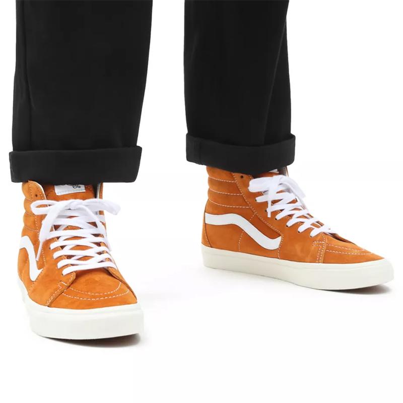 Vans Pig Suede Sk8-Hi High-Top Skate Shoes Unisex Sneakers Tan VN0A32QG9FZ