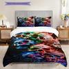Skull Fire Set Bedding 1 Duvet Cover 2 Pillowcase Without Core Christmas Birthday Gift Duvet Cover And Pillowcase Soft And Comfortable