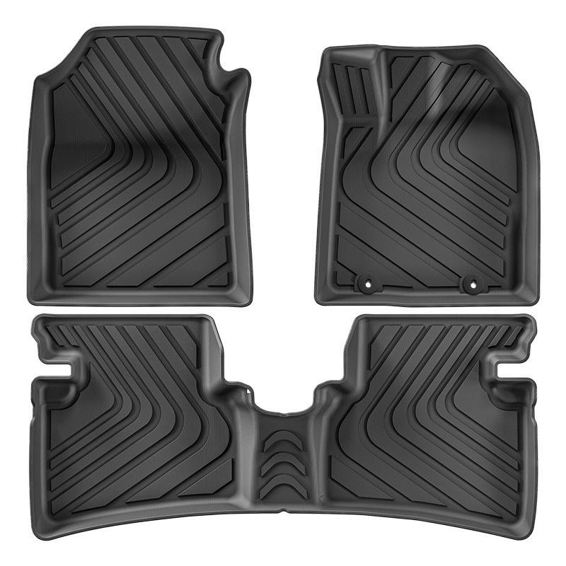Custom TPE Floor & Trunk Mats for 2022-2024 Honda WR-V, Fully Enclosed Design.