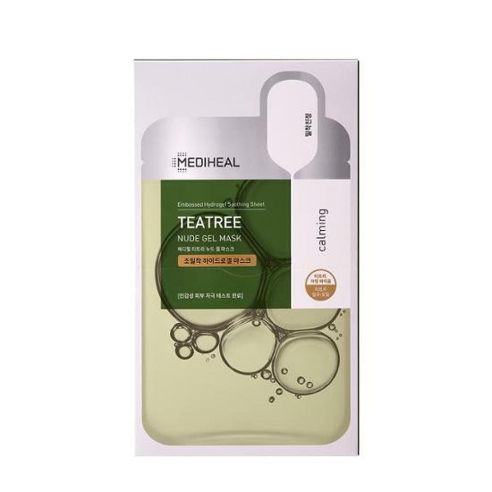 MEDIHEAL Teatree Nude Gel Mask Soothing Calming Hydrogel Sheet Mask 10 Sheets