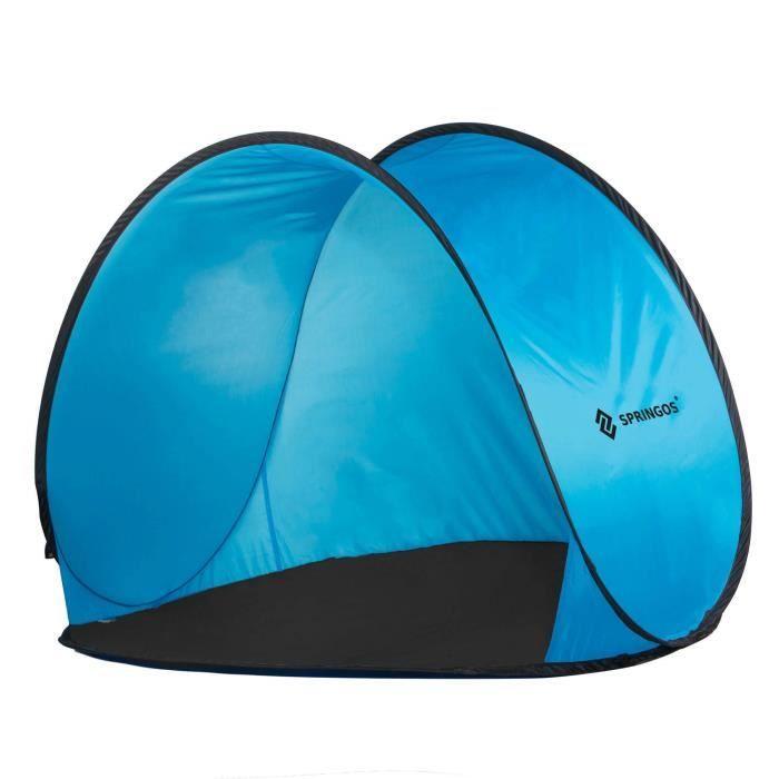 SPRINGOS® Tente Pop-Up Cabine d'essayage de plage Tente de plage avec plancher Bébé Enfants Compacte et légère, Sac de transport