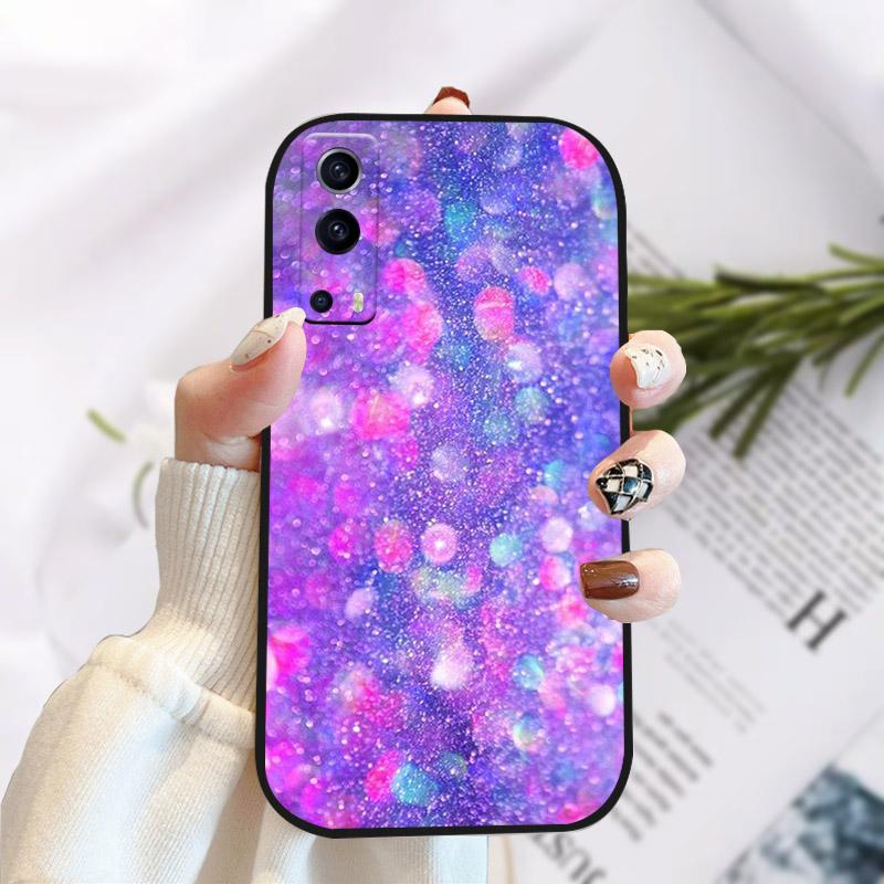 For Vivo Y72 Y52 5G Case Cover Stylish Painted Silicone Soft TPU Phone Protective Shell For Vivo Y 72 52 5G Shockproof Bumper