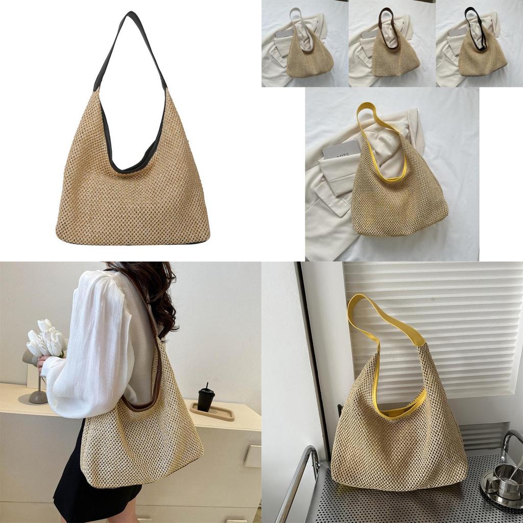 Trendy Minimalist Woven Tote Bag For Women Perfect For Street Style And Daily Outfits