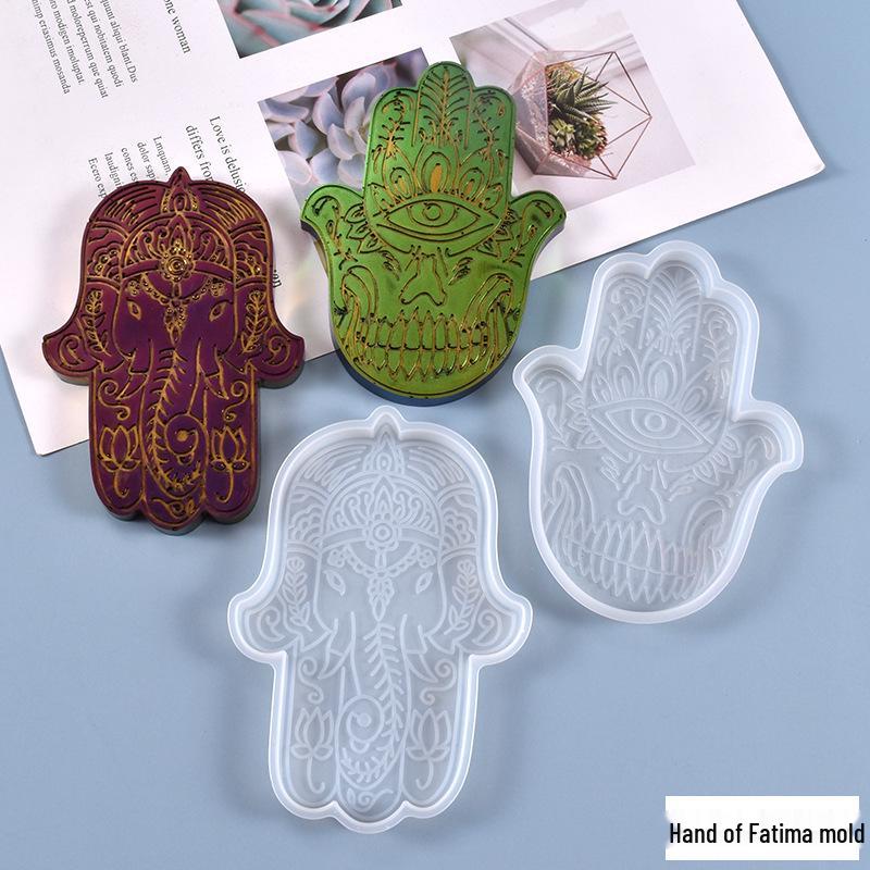 DIY Crystal Resin Mold: Fatima's Hand Tabletop Ornament Silicone Mold