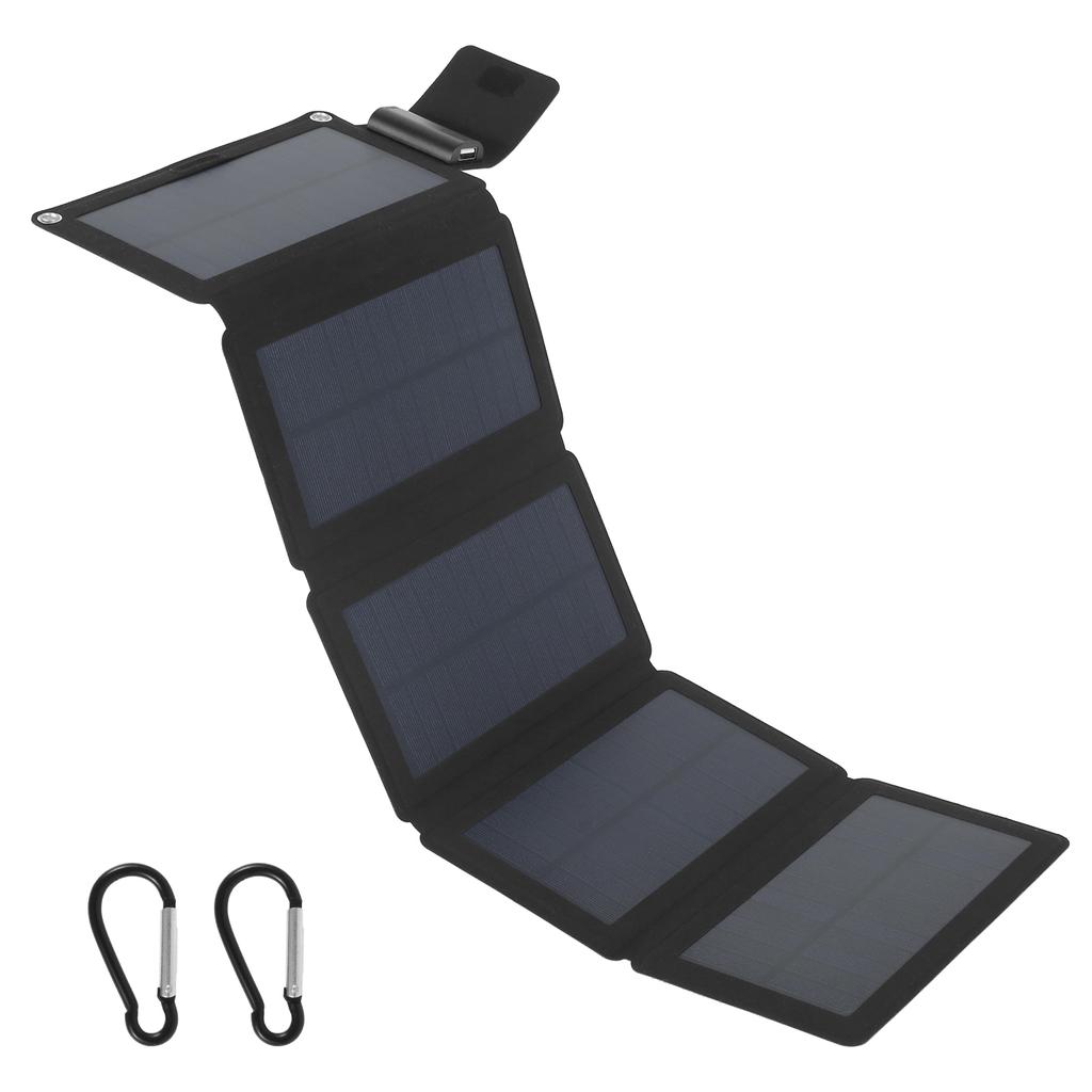 20W Folding Solar Panel Charger IP55 Waterproof Portable Solar Panel with Climbing Buckles USB TYPC Solar Power Battery Charger