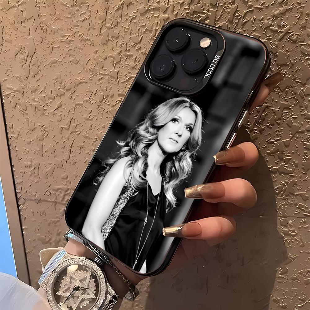 Celine Dion Singer Phone Case for Iphone 17 16 15 14 13 11 12 Pro Max Xr X Air Plus Black Silver Hard Shell Cover