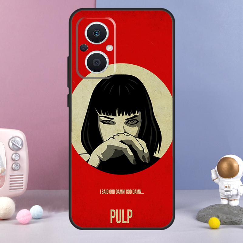 Pulp Fiction Movie Poster Funda For OPPO Reno 12 F 11F 13F 14F 10 11 13 14 Pro 7 8 Lite OPPO Find X9 X6 X5 X8 Pro Case