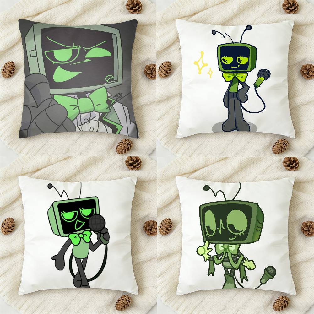 Fine Glasses Unisex Vee D-Dandys W-World Double-Sided Printed Square Decorative Cushion Cover For Sofa Living Room Home Decor