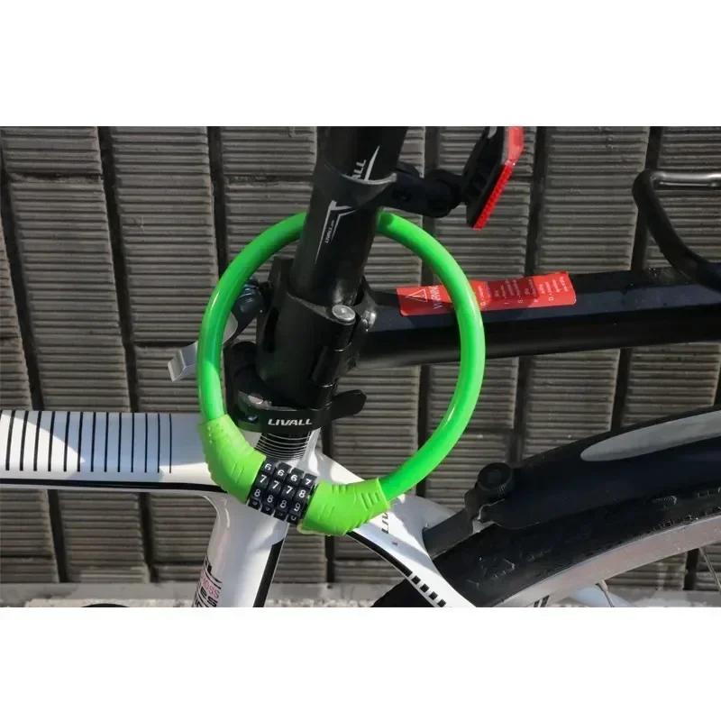 Portable 4-Digit Bike Cable Lock – Reinforced Alloy Steel, Lightweight for Cycling & Travel