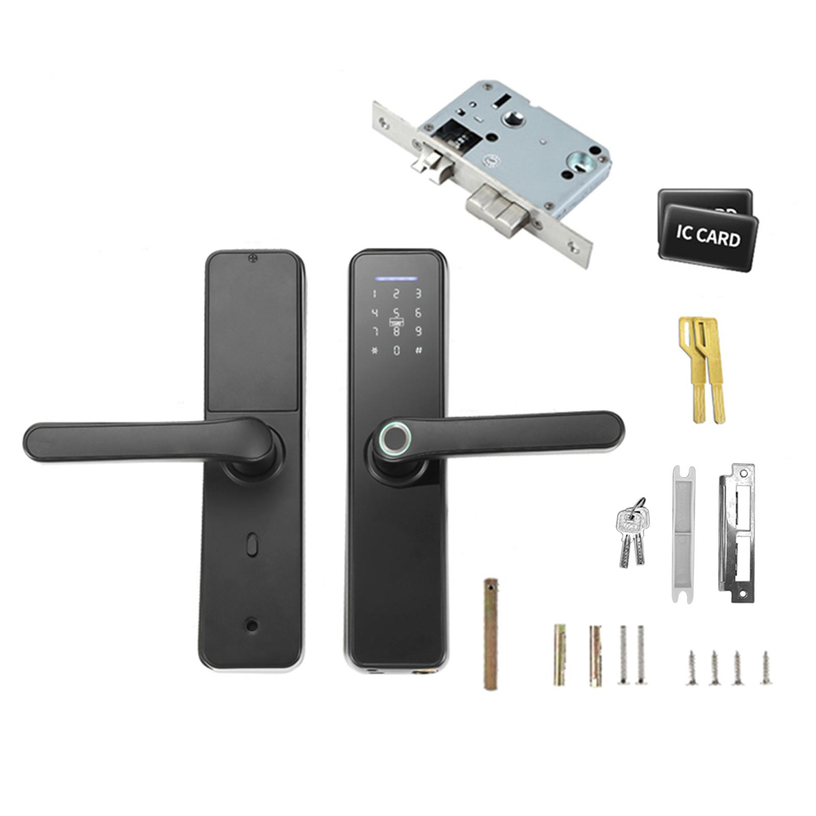 WAFU Tuya Замок отпечатков пальцев Крытый электронный замок Смарт-карта с паролем — фото 4