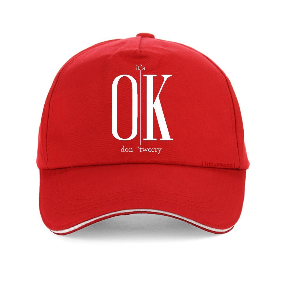 Unisexs Street Ok Letter Print baseball cap Summer Unisexs Casual adjustable sun hat fashion woUnisexs Breathable snapback hats Adjustable