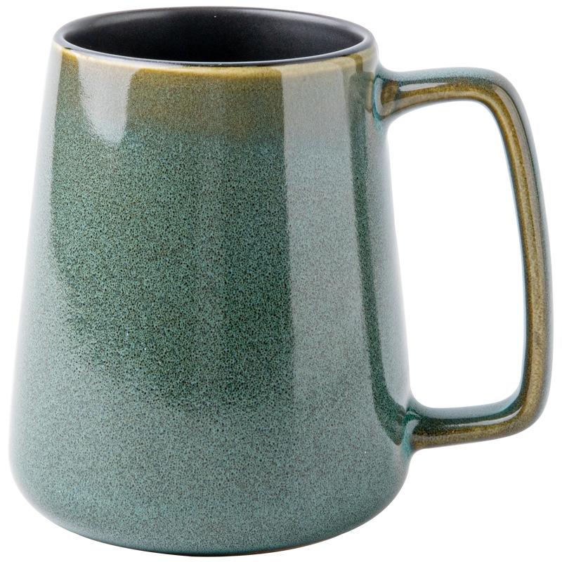 High-Value Kiln-Changed Glaze Large Water Cup Large-Capacity Ceramic Cup Retro Cup Export