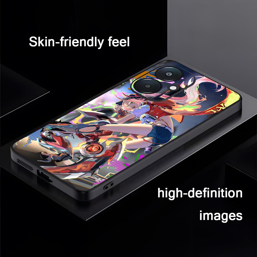 Cool Game HonkaiStarRail Rappa Phone Case For Xiaomi Redmi 14C 13C 12C Note14 13 12 11 10 Pro Plus S Soft Black Phone Cover