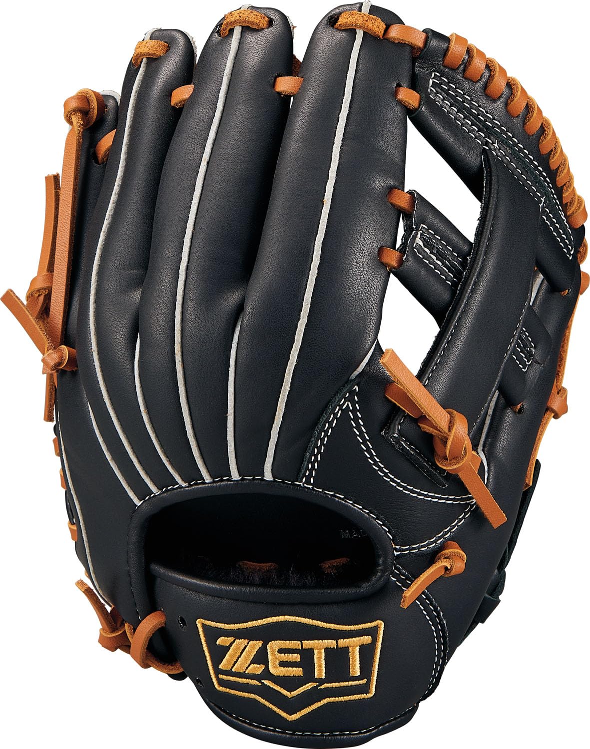 

ZETT AcroCatch Youth Baseball Size Black x Oak Brown BJGB77420F Glove, All-Around, Left-Handed Throw, Small, (1936),