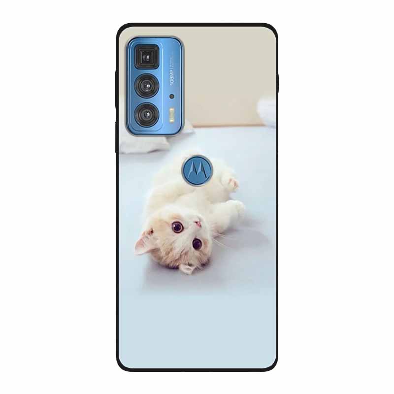 Dla Motorola Moto Edge 20 Pro Lite 5G Case odporny na wstrząsy miękki silikon TPU tylna pokrywa dla Moto Edge20 Fusion Pro etui na telefony śliczne