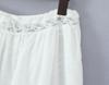 Women's Spring White Lace Cami Top & Ruffle Trim Embroidered Skirt Set