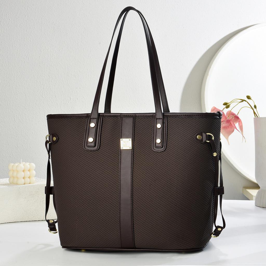 Minimalist Designer Ladies Tote With Zippered Compartments And Top Handle