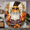 2 pieces of HD Harvest Festival Pumpkin vintage car curtain in Maple Forest Yellow tie digital printed curtain Home Decoration s