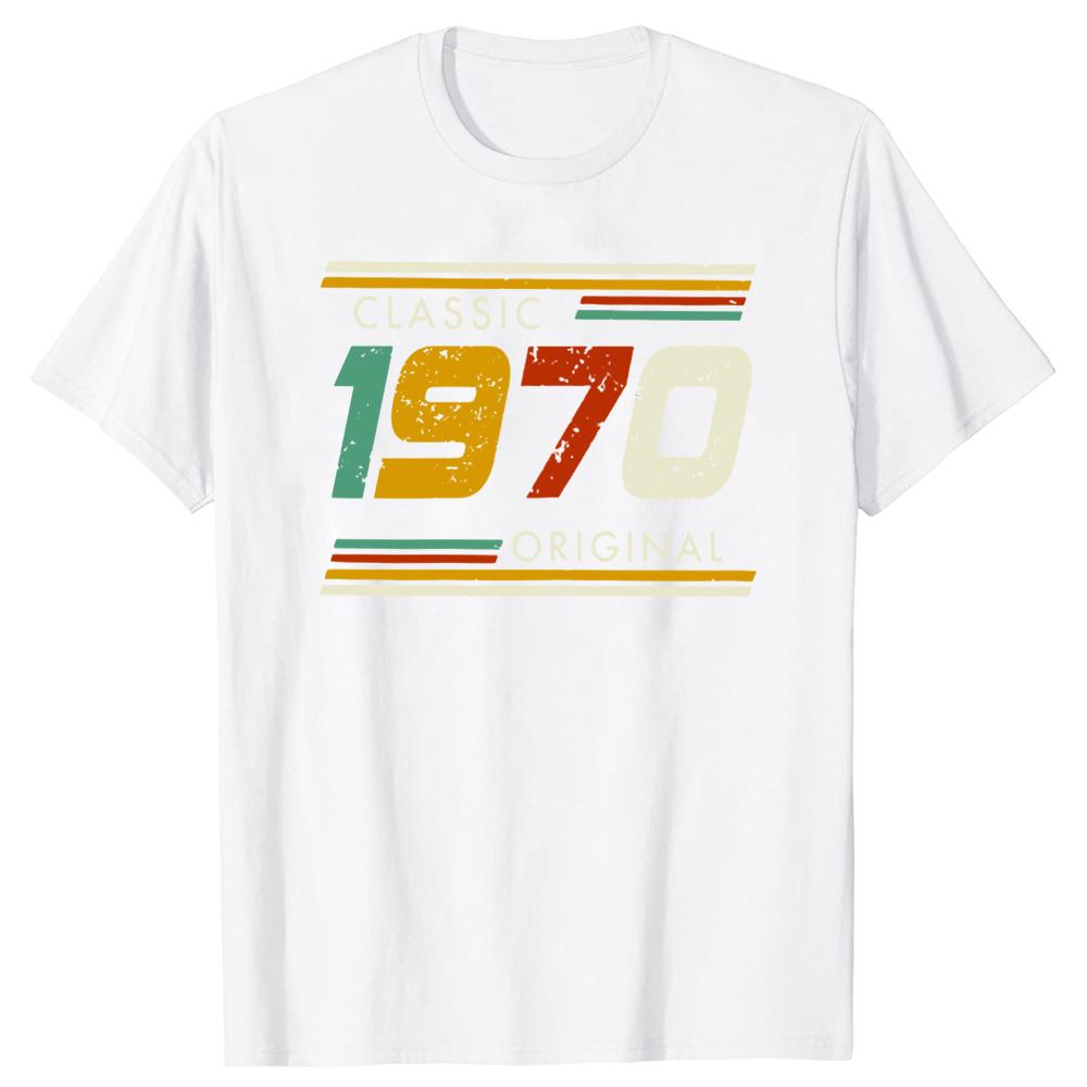 Graphic Birthday Gift Short Sleeved 56 Years Old Born in 1970 Shirt 56th Birthday Summer Tshirt Retro Vintage 1970 Tshirt S