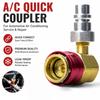 Car Air Conditioning Quick Connector Quick Coupler Set Air Conditioning Refrigeration Tool R134a Air Conditioning Maintenance