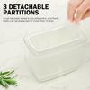 Clear Herb Saver Storage Container Airtight Fresh Herb Keeper for Refrigerator Vegetable Vanilla Bean Storage Box Herb Preserver