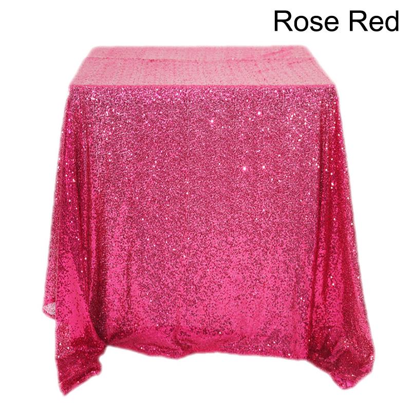 1PC Table Skirt Table Cloth Glitter Sequin Tablecloth Wedding Party Multi-Color Table Cover