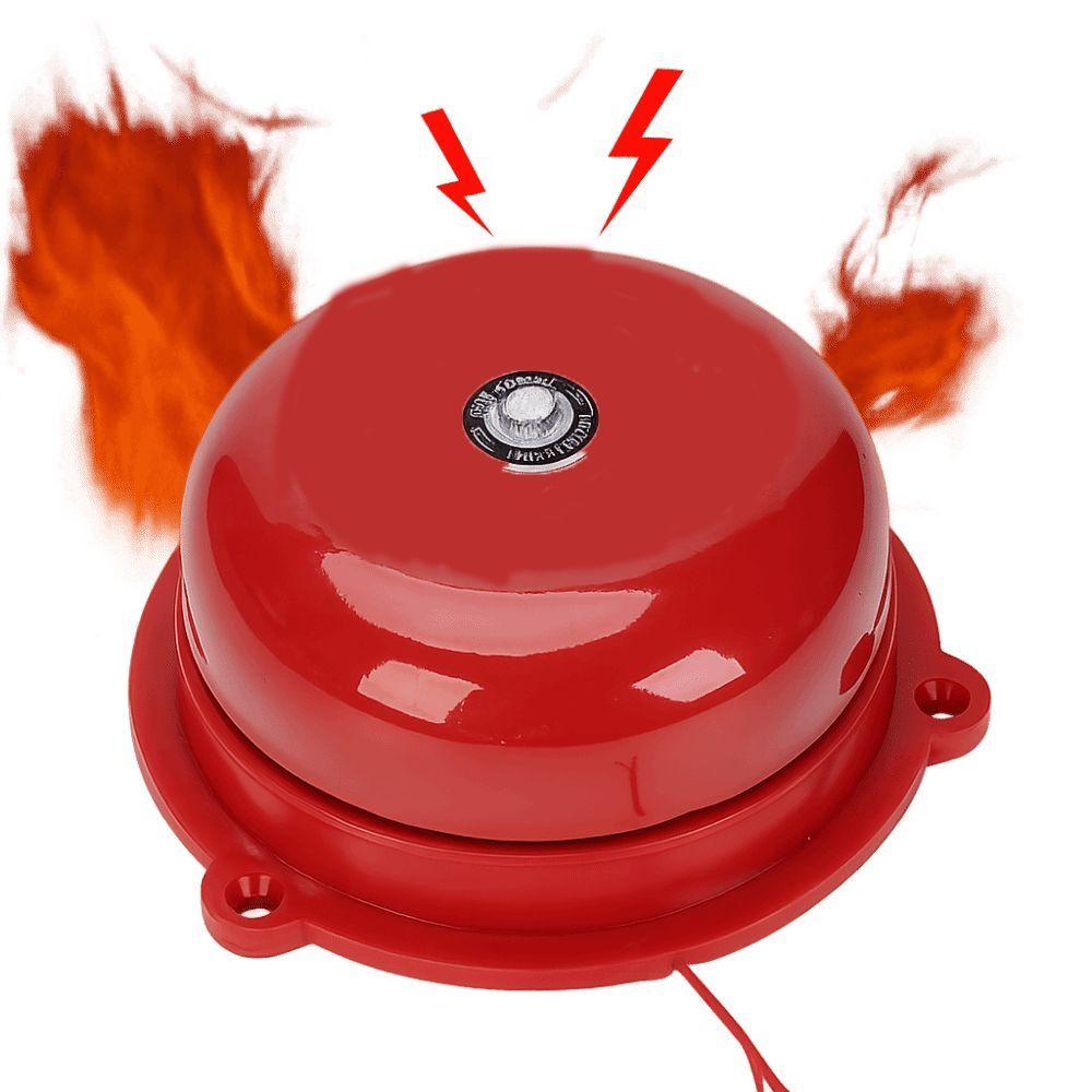 AC 220V Point Fire Alarm Waterproof Manual Call Alarm Bell Fire Alarm Bell  Office Entrance