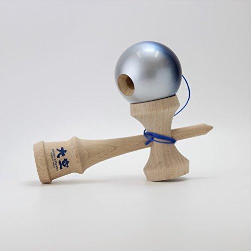 Langs Japan Yamagata Koubou Competition Kendama "Ozora" (Japan Kendama Association Certified) Premium Blue and Silver