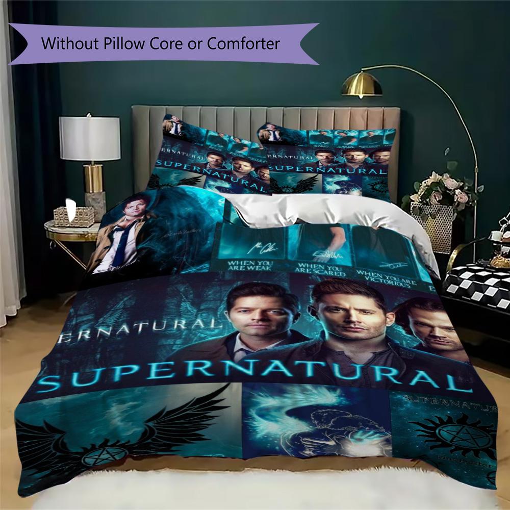 Supernatural Tv Show Character Collage Bedding Without Core 1 Duvet Cover 2 Pillowcase Without Core Bedding Set Duvet Cover And Pillowcase
