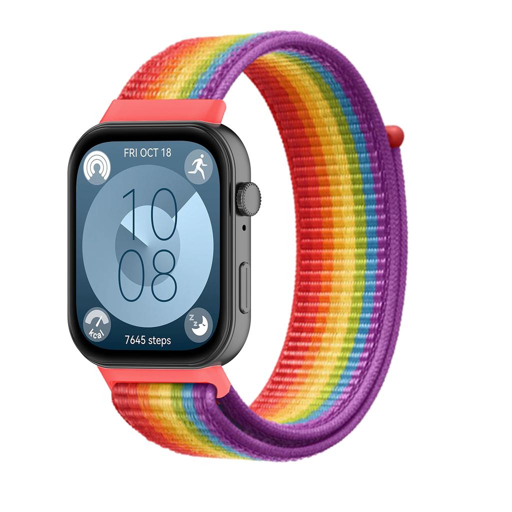 Nylon Strap For Huawei Watch Fit 4/4 Pro/3 Woven Sport Band for Huawei Watch Fit 4 Strap Smartwatch Wristband Bracelet Watchband